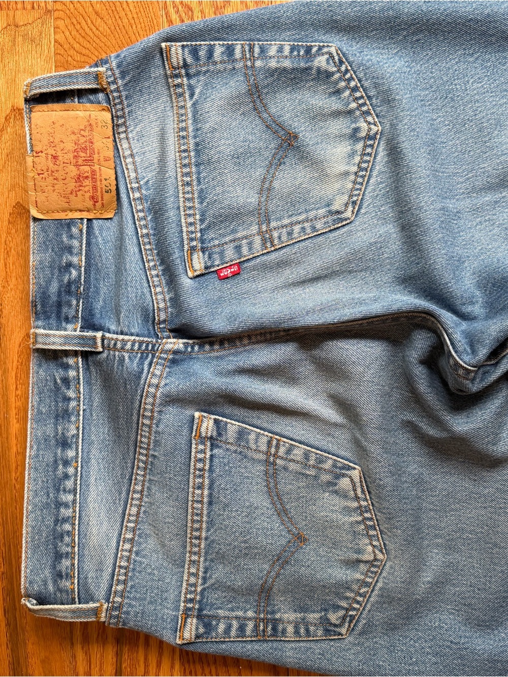Vintage Levi’s 501 Light Blue Denim Jeans - Picture 5 of 7